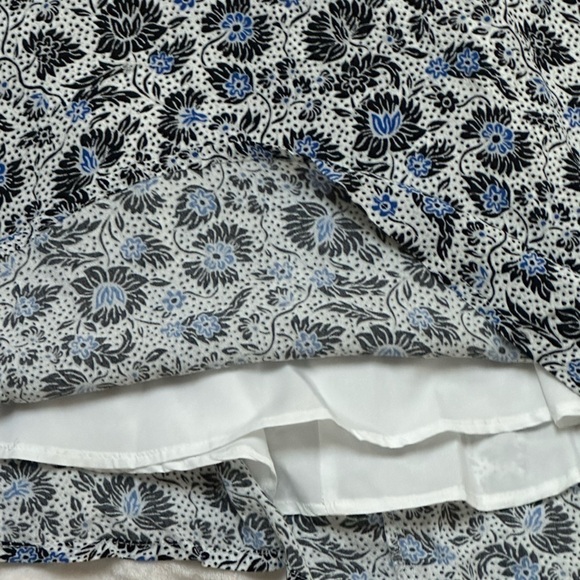 Gap Floral Sleeveless Dress Zipper Back Attached Ties at Waist Fully Lined NWT - Picture 7 of 13